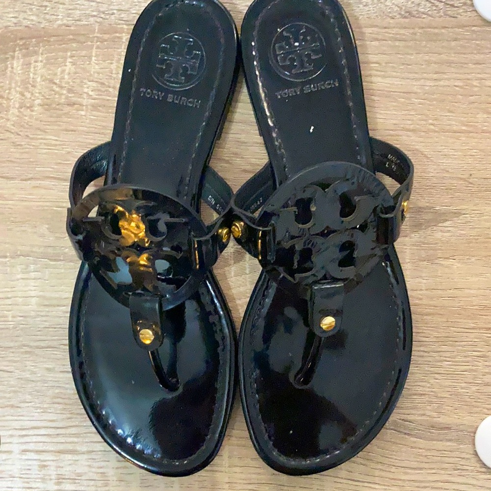 Tory Burch Black Miller Sandals 7.5